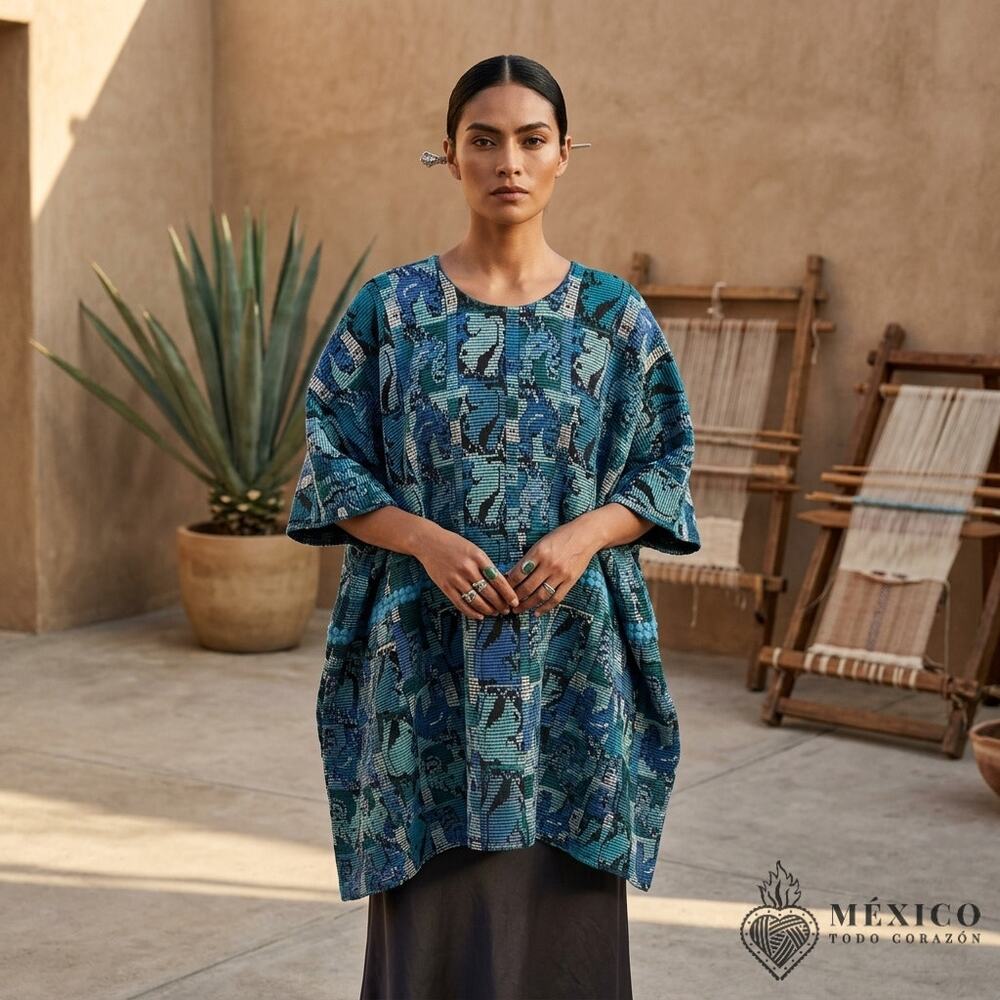 Vintage Traditional Mexican huipil one of a kind Huipil – Hand woven S-3XL